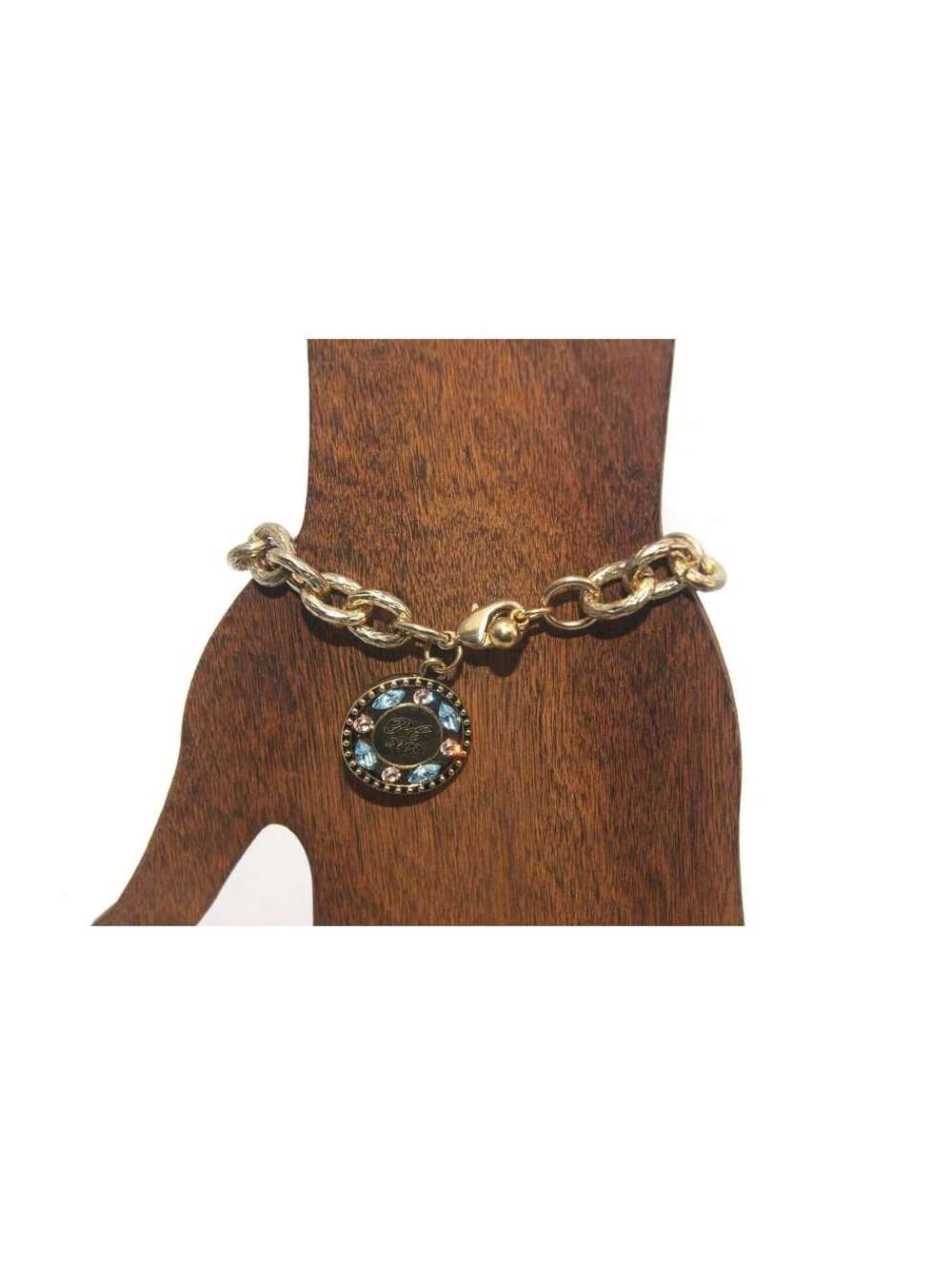 Avon PC President's Club Award Gold Tone Chain Bracelet, Avon Hallmark.